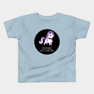 Cute Funny Cool Unicorn Lover Quote Animal Lover Artwork Kids T-Shirt